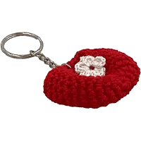 Bijoux - Porte-clé panier rouge