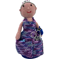 Cadeaux - Grand-mère couturière au crochet – Organiseur de couture fait main – Cadeau couturière