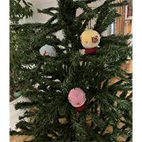 Creche-Noel - Boules à neige de Noël au crochet – Lot de 3 avec personnages décoratifs