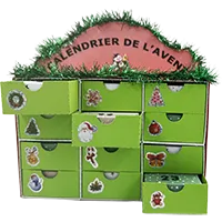 Creche-Noel - Calendrier de l'Avent artisanal – 24 miniatures surprises