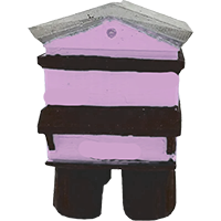 Miniature - Ruche d’apiculteur rose échelle 1:24