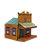 Village western miniature HO 1:87 – 7 bâtiments pour diorama et train